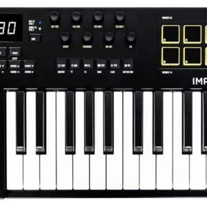 Nektar-Impact-LX25.jpg Nektar Impact LX25 mk3 MIDI Keyboard Controller | 25 Key Velocity-Sensitive Keyboard with DAW Integration, Pads, Faders, Encoders, Scale & Chord Mode, NKS Support, Compatible with Mac/PC