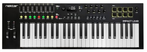 Nektar Impact LX49 mk3 MIDI Keyboard Controller | 49 Key Velocity-Sensitive Keyboard with DAW Integration, Pads, Faders, Encoders, Scale & Chord Mode, NKS Support, Compatible with Mac/PC