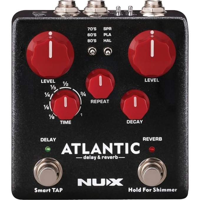 NuX NDR-5 Atlantic Delay Reverb Guitar Effect Pedal