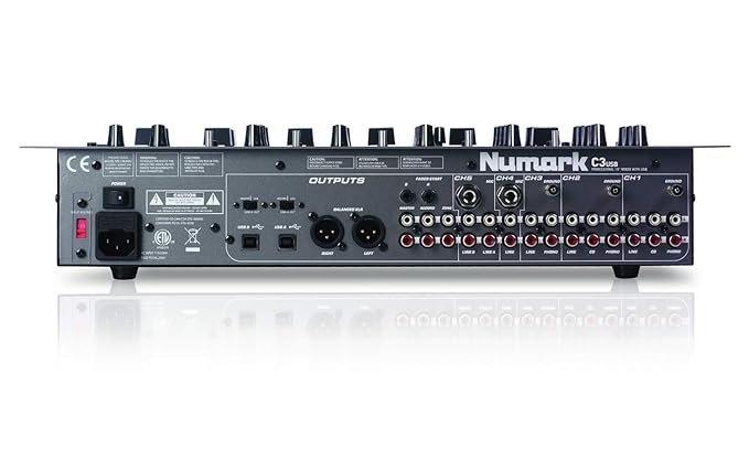 Numark C3USB Five-Channel Mobile DJ Rack Mixer with USB I/O