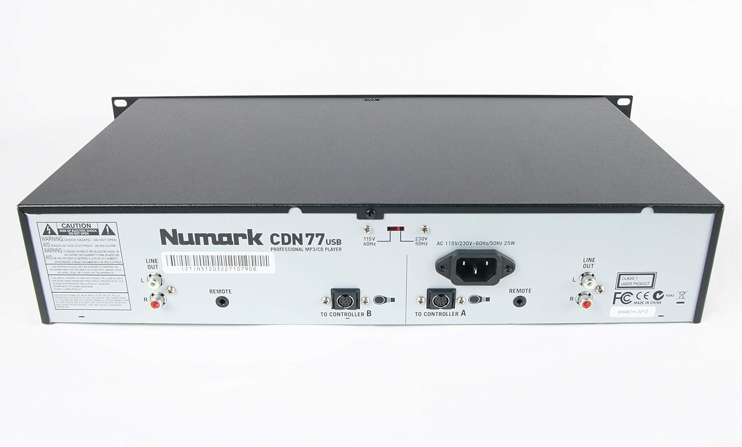 Numark-CDN77USB-4.jpg Numark CDN77USB Professional Dual USB and MP3 CD player