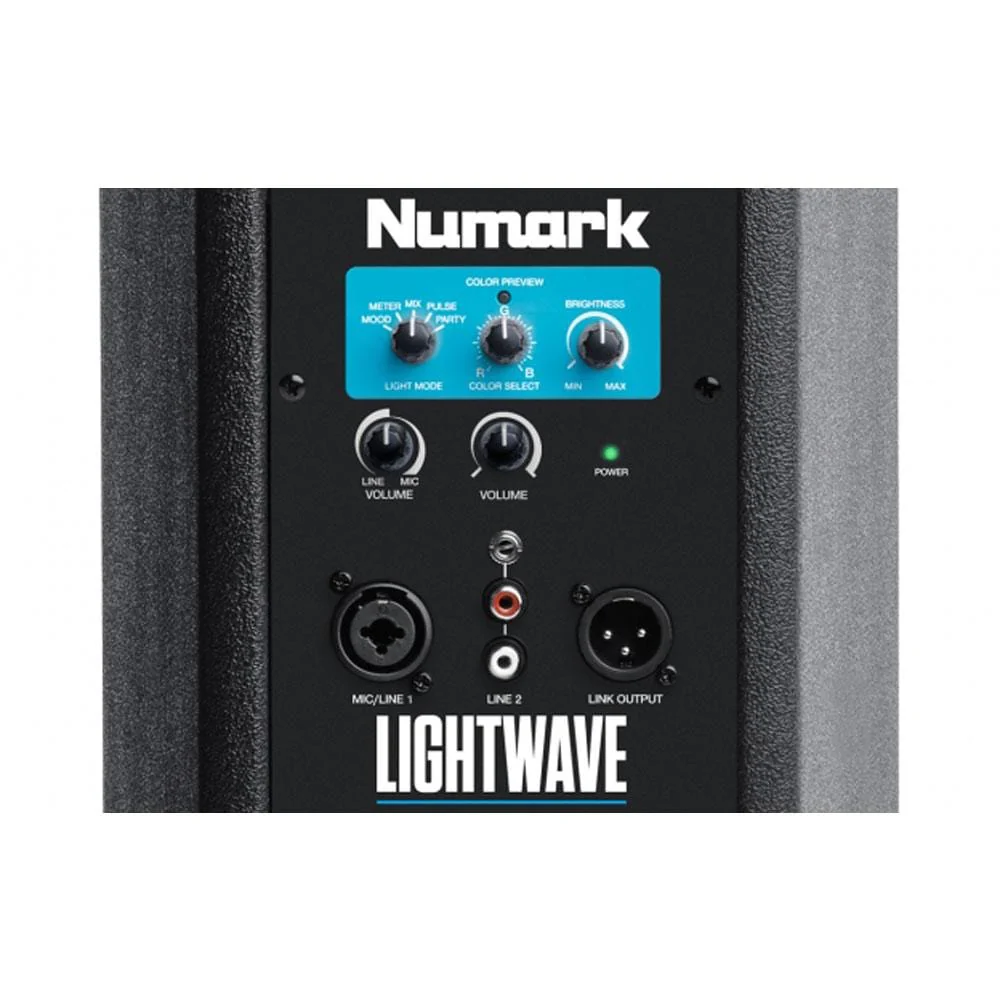 Numark Lightwave DJ Loudspeaker with Built-In Beat Sync'd Light Show