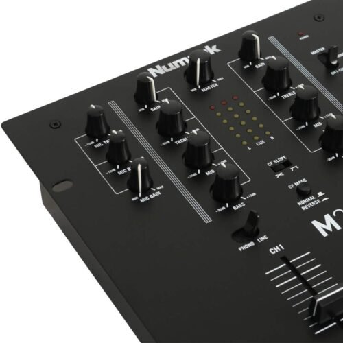 Numark M2BLACK | Professional Two-Channel Scratch Mixer with 3-band EQ per Channel