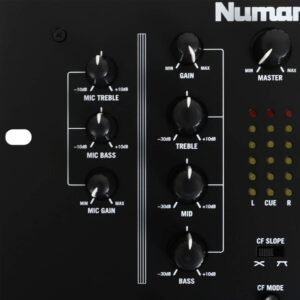 Numark M2BLACK | Professional Two-Channel Scratch Mixer with 3-band EQ per Channel