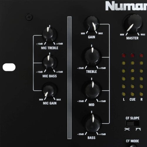 Numark M2BLACK | Professional Two-Channel Scratch Mixer with 3-band EQ per Channel
