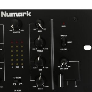 Numark M2BLACK | Professional Two-Channel Scratch Mixer with 3-band EQ per Channel