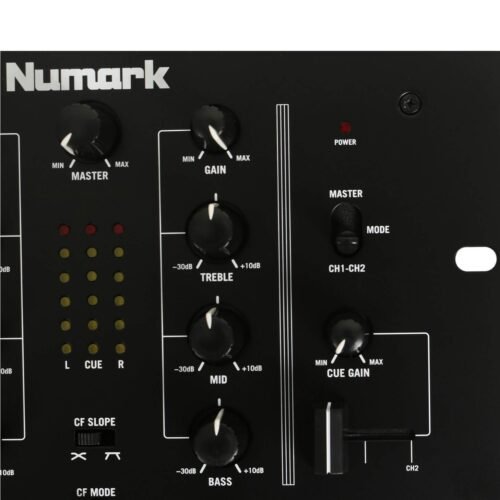Numark M2BLACK | Professional Two-Channel Scratch Mixer with 3-band EQ per Channel