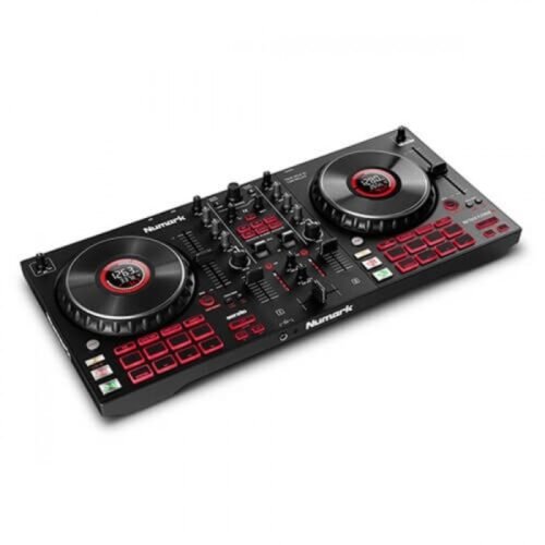 Numark-Mixtrack-Platinum.jpg Numark Mixtrack Platinum FX 4-Deck Advanced DJ Controller with Jog Wheel Displays and Effects Paddles