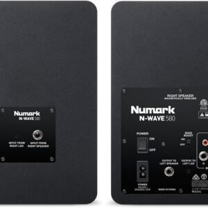 Numark N-Wave 580L | 40 W Full Range Desktop Speakers with RGB LED Illumination