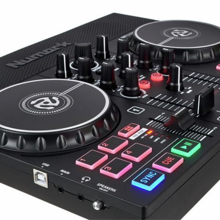 Numark Party Mix Live DJ Controller with Built-In Light Show and Speakers