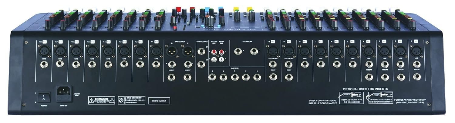 ORB -1822 Studiomaster 18 mic / 20 line channel DJ mixer