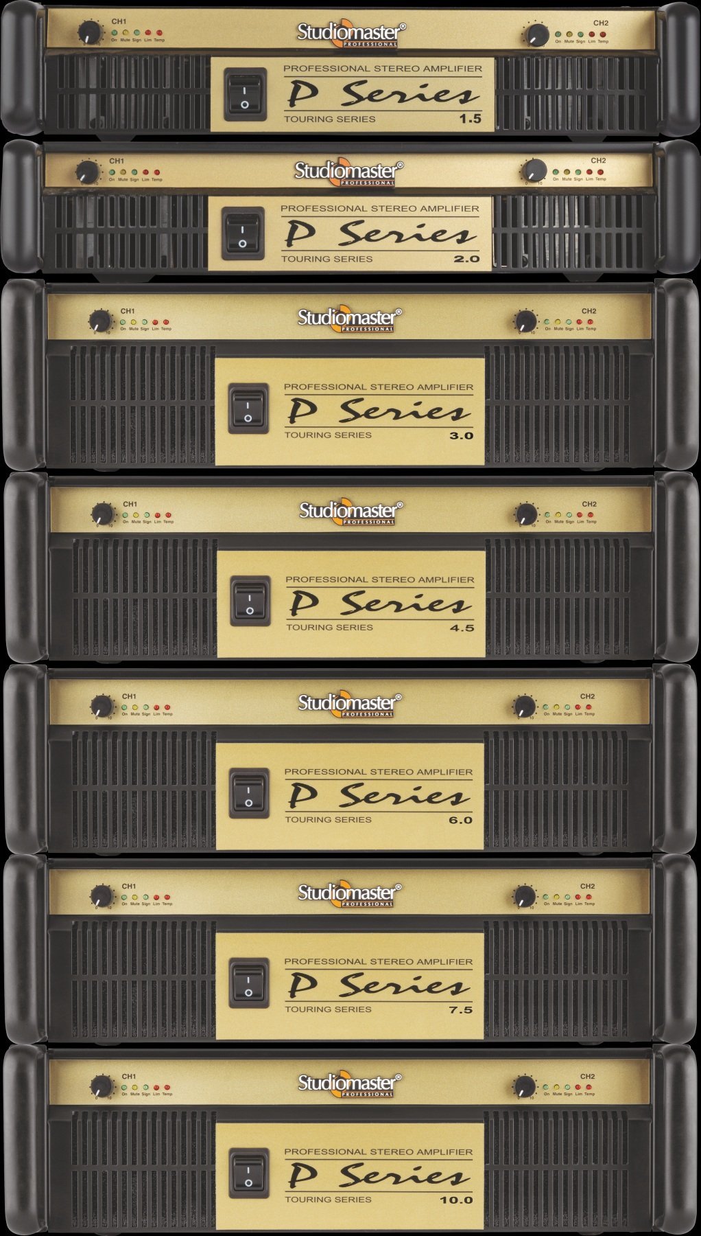 Studiomaster Professional PA 10.0 7300W High Power Amplifier