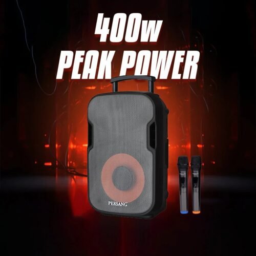 Persang Octane 9 12-Inch 50-Watts Singing Karaoke Wireless Bluetooth Trolley Speaker