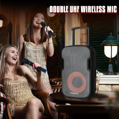 Persang Octane 9 12-Inch 50-Watts Singing Karaoke Wireless Bluetooth Trolley Speaker