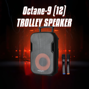 Persang Octane 9 12-Inch 50-Watts Singing Karaoke Wireless Bluetooth Trolley Speaker