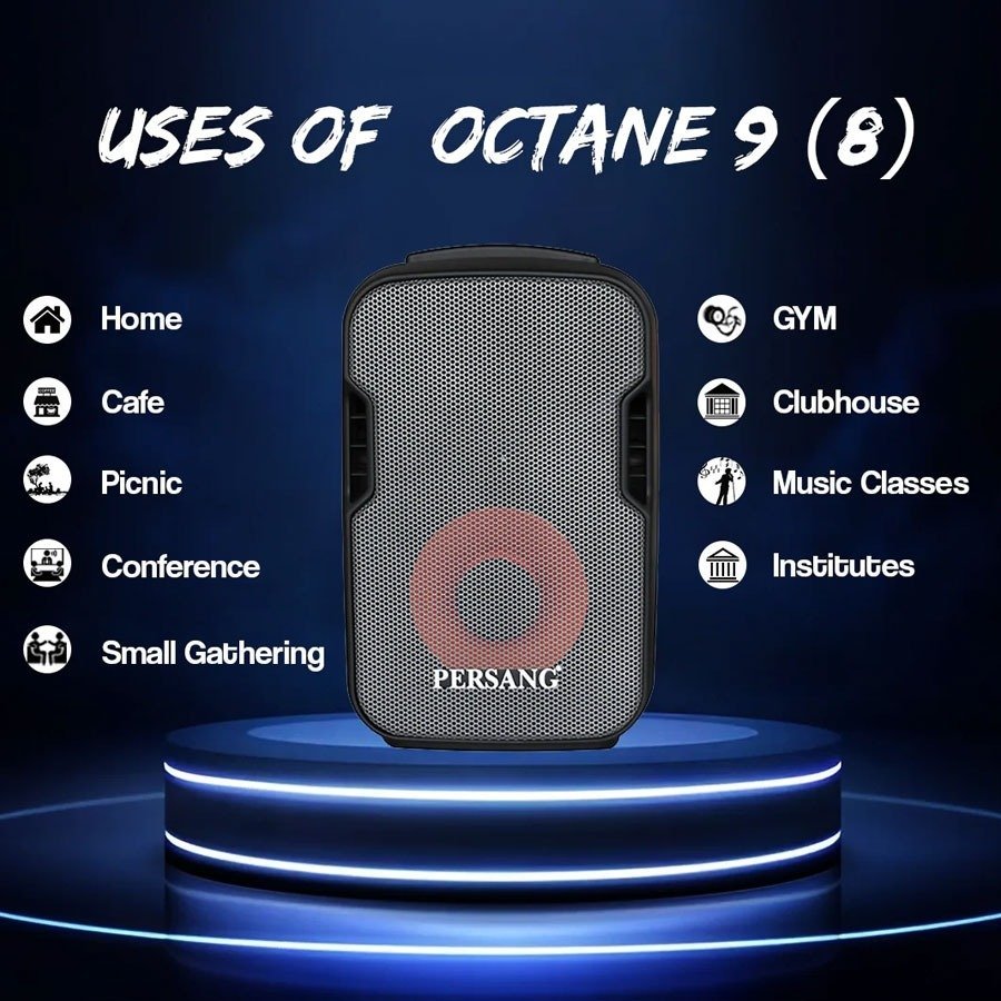 Persang Octane 9(8) Singing Trolley Speaker 30 Watts