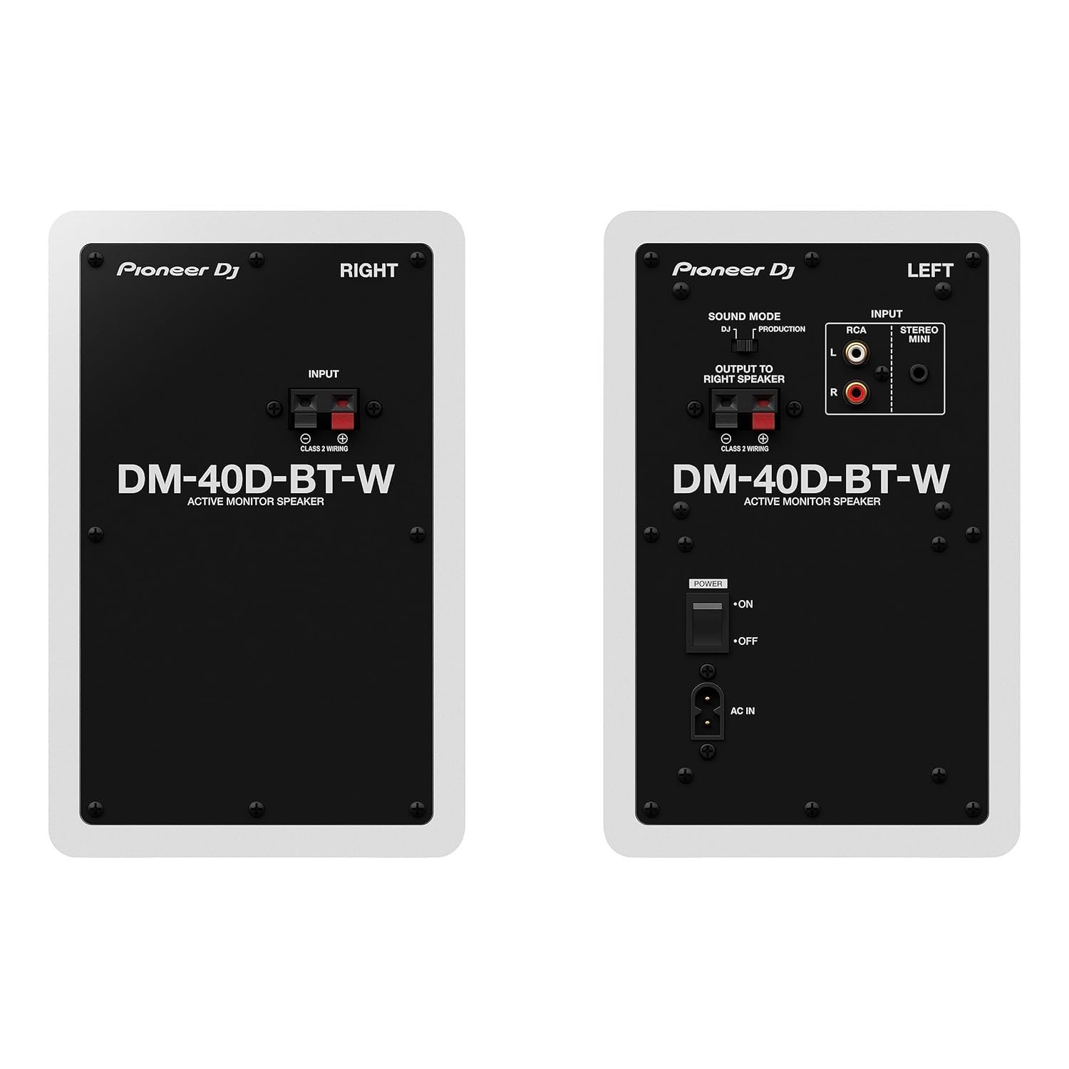 Pioneer-DJ-DM-40D-3.jpg Pioneer DJ DM-40D 4-Inch Wired Monitor Speakers (White)