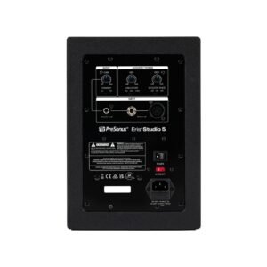 PreSonus Eris Studio 5, 5.25-Inch High-Definition Professional Studio Monitor with Woven Composite LF Driver, XLR, 1" Silk-Dome HF Driver, EBM Waveguide, and Acoustic Tuning Controls - Single (Black)