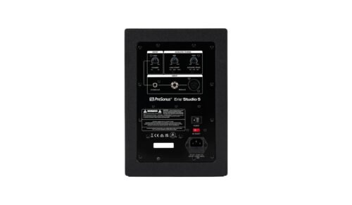 PreSonus Eris Studio 5, 5.25-Inch High-Definition Professional Studio Monitor with Woven Composite LF Driver, XLR, 1" Silk-Dome HF Driver, EBM Waveguide, and Acoustic Tuning Controls - Single (Black)