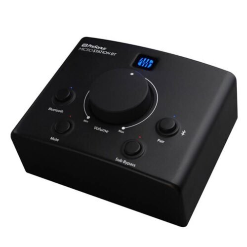 PreSonus Micro-Station BT 2.1 Monitor Controller with Bluetooth 5.1 Connectivity (Monitor, Subwoofer)