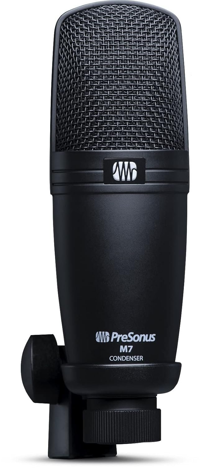 Presonus M7 Large-Diaphragm Cardioid Condenser Microphone-Ideal For Podcasters, Musicians, And Voiceover Artists-Crystal Clear And Professional Sound Quality For Vocal And Instrument Recordings-Xlr