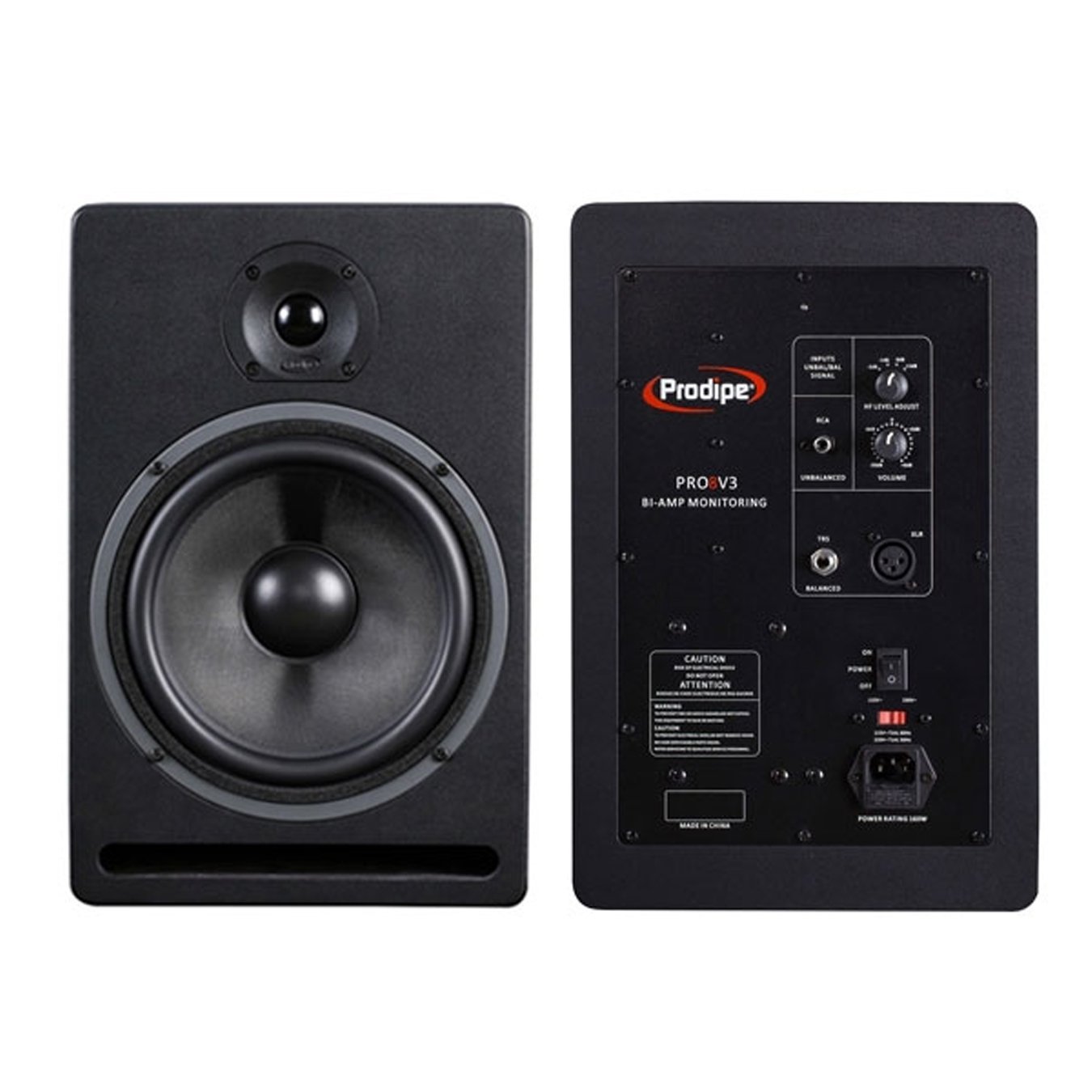 Prodipe-–-PRO8V3-2.jpg Prodipe Pro 8 V3 Bi-Amplified Studio Monitor Speaker (Pair)