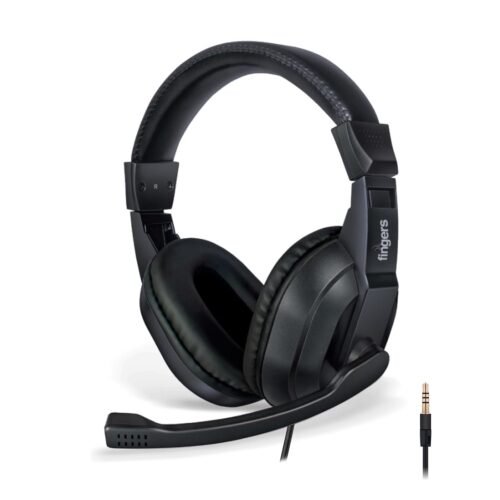 FINGERS S10 Wired On-Ear Headphone with Adjustable Mic - 40 mm Powerful Drivers