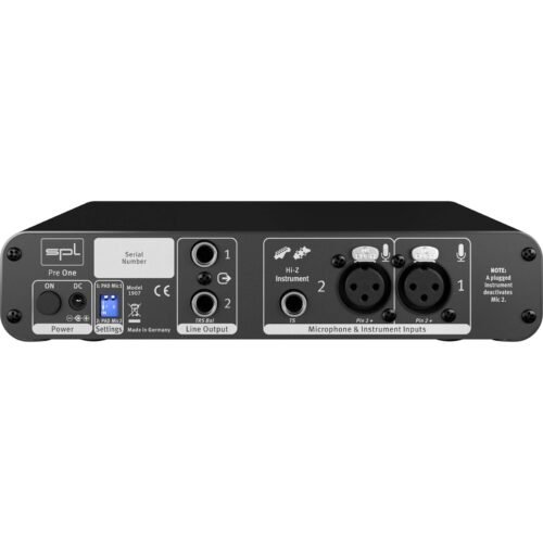 SPL Pre One Dual-channel Microphone Preamplifier SPL Pre One Dual-channel Microphone Preamplifier