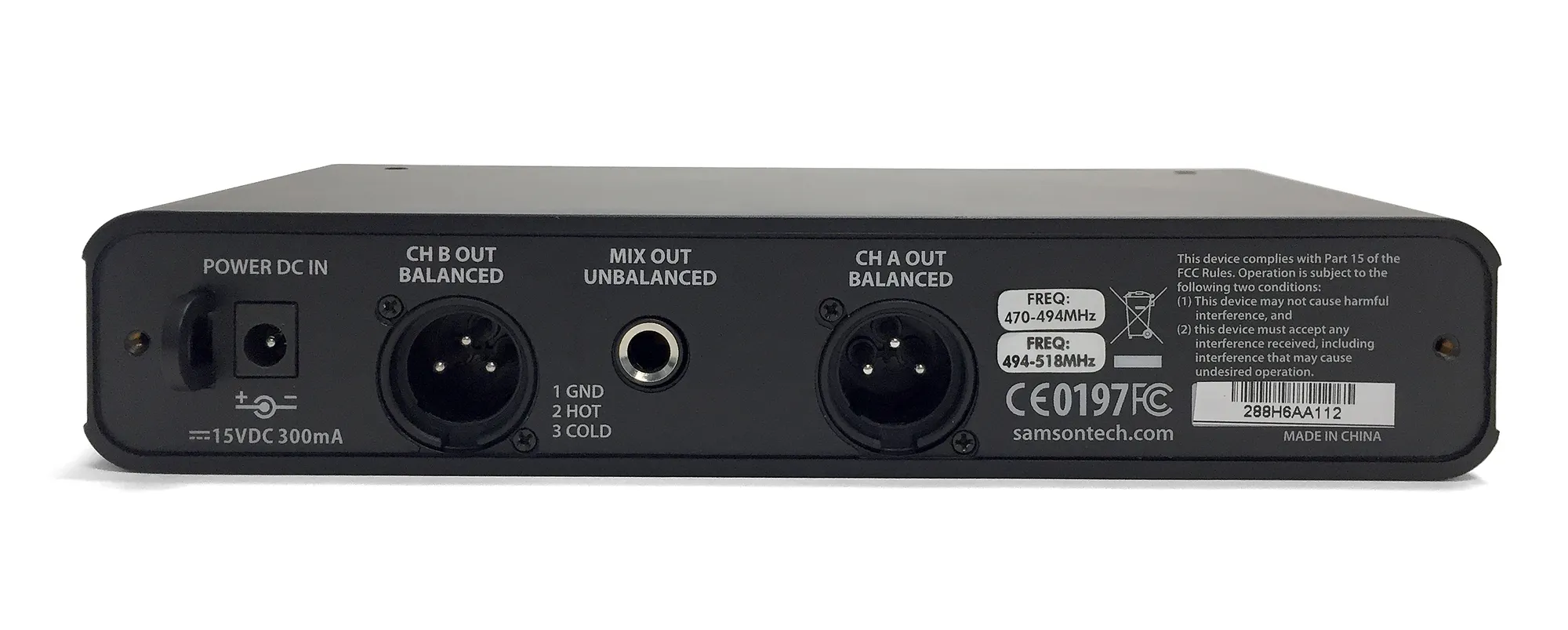 Samson Concert 288 (CR288) Handheld Dual-Channel UHF Wireless System