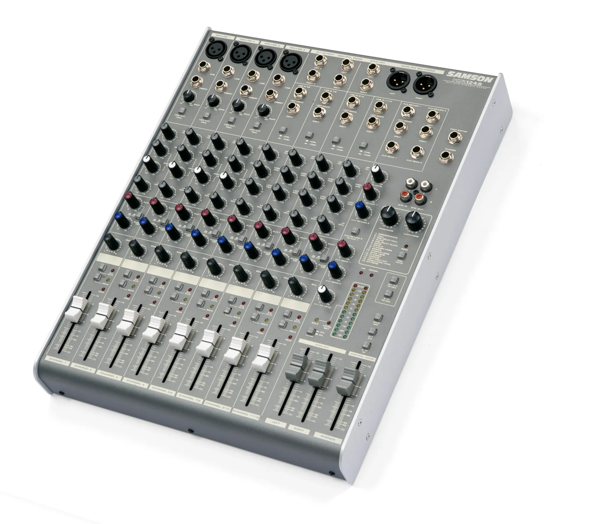 Samson MDR1248 12 Channel, 4 Mic/Line Mixer with DSP