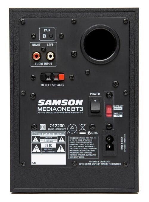 Samson Media One BT3 Active Studio Monitors with Bluetooth