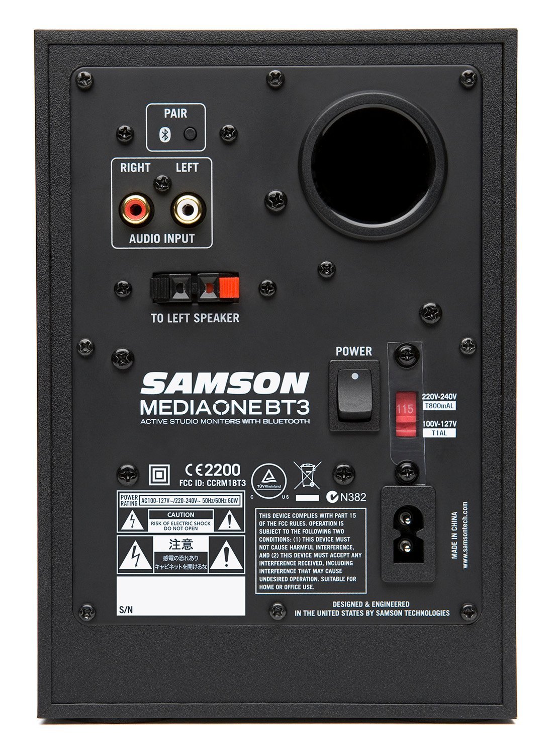 Samson Media One BT3 Active Studio Monitors with Bluetooth