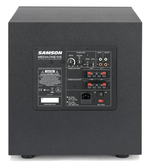 Samson-MediaOne-10S-10-Active-Studio-Subwoofer-1.webp Samson MediaOne 10S 10" Active Studio Subwoofer (Pair)