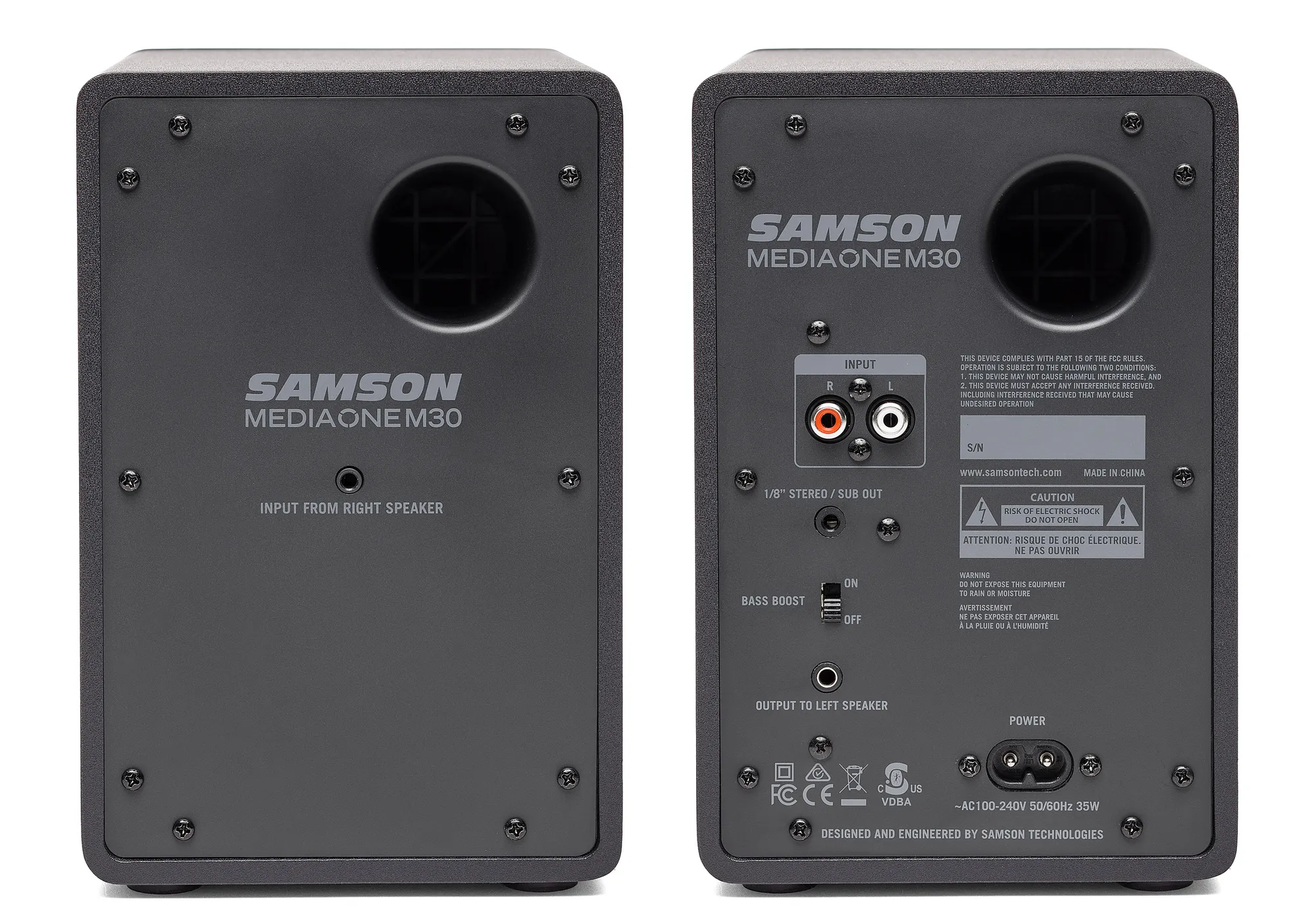 Samson-MediaOne-M30-3-Powered-Studio-Monitors-Pair-1-1.webp Samson MediaOne M30 3" Powered Studio Monitors (Pair)