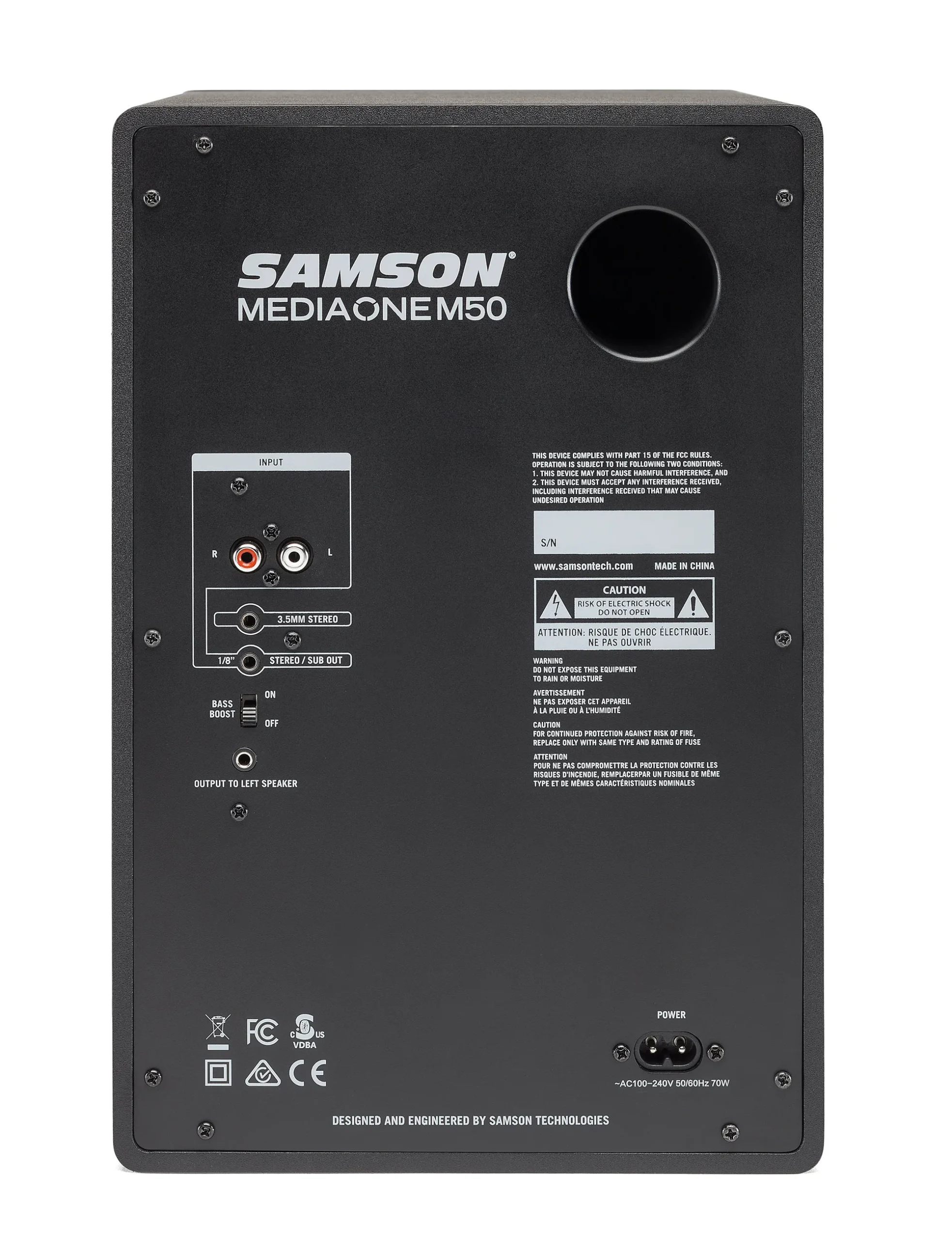 Samson MediaOne M50 5" Powered Studio Monitors (Pair)