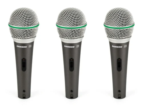 Samson Q6 Dynamic Microphone ( Pack of 3 )