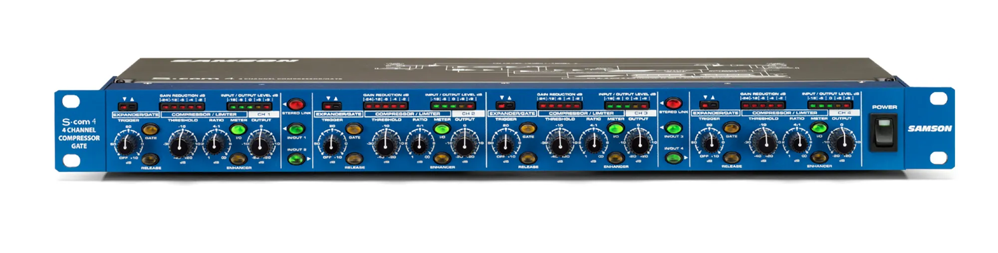 Samson S-COM 4  - 4 Channel Compressor Limiter
