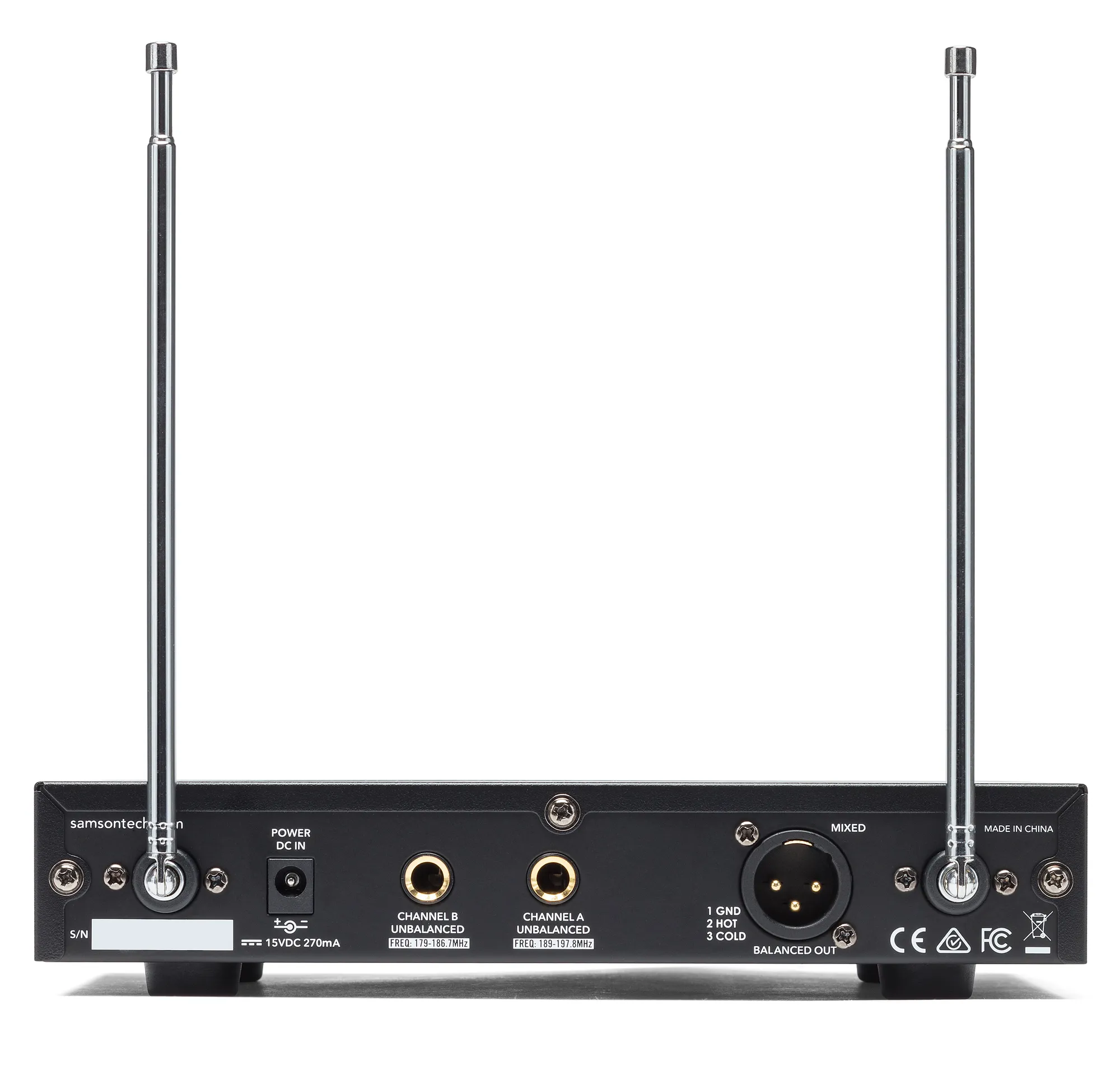 Samson Stage 212 Frequency-Agile VHF Wireless System (2 x Q6 HH)