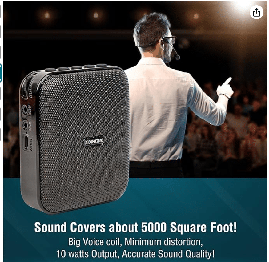 Digimore D-1210 Bluetooth Voice Amplifier 10W Portable PA System