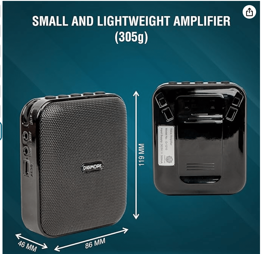 Digimore D-1210 Bluetooth Voice Amplifier 10W Portable PA System