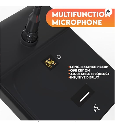 Digimore D-610 UHF Dual Wireless Desktop Gooseneck Microphone