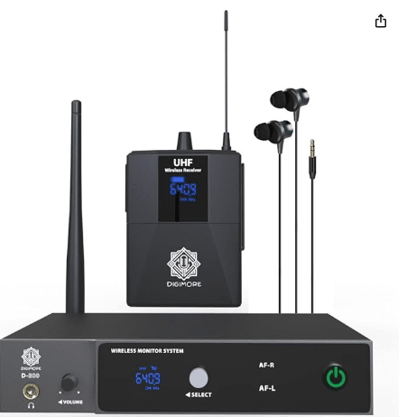 Digimore D-800 UHF Wireless In-Ear Monitor System