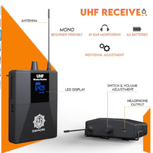 Digimore D-800 UHF Wireless In-Ear Monitor System