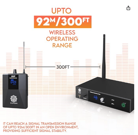 Digimore D-800 UHF Wireless In-Ear Monitor System