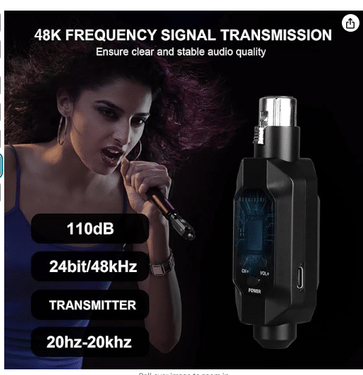 Digimore D-730 Pro Wireless XLR Mic Transmitter & Receiver