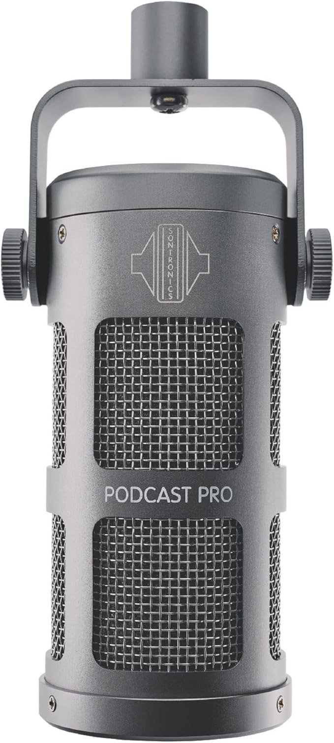Sontronics Podcast Pro - Dynamic Podcast / Streaming / Broadcast / Gaming Microphone - Grey