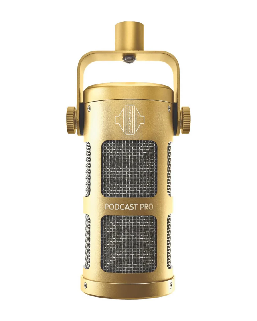 Sontronics Podcast Pro - Dynamic Podcast / Streaming / Broadcast / Gaming Microphone - Gold