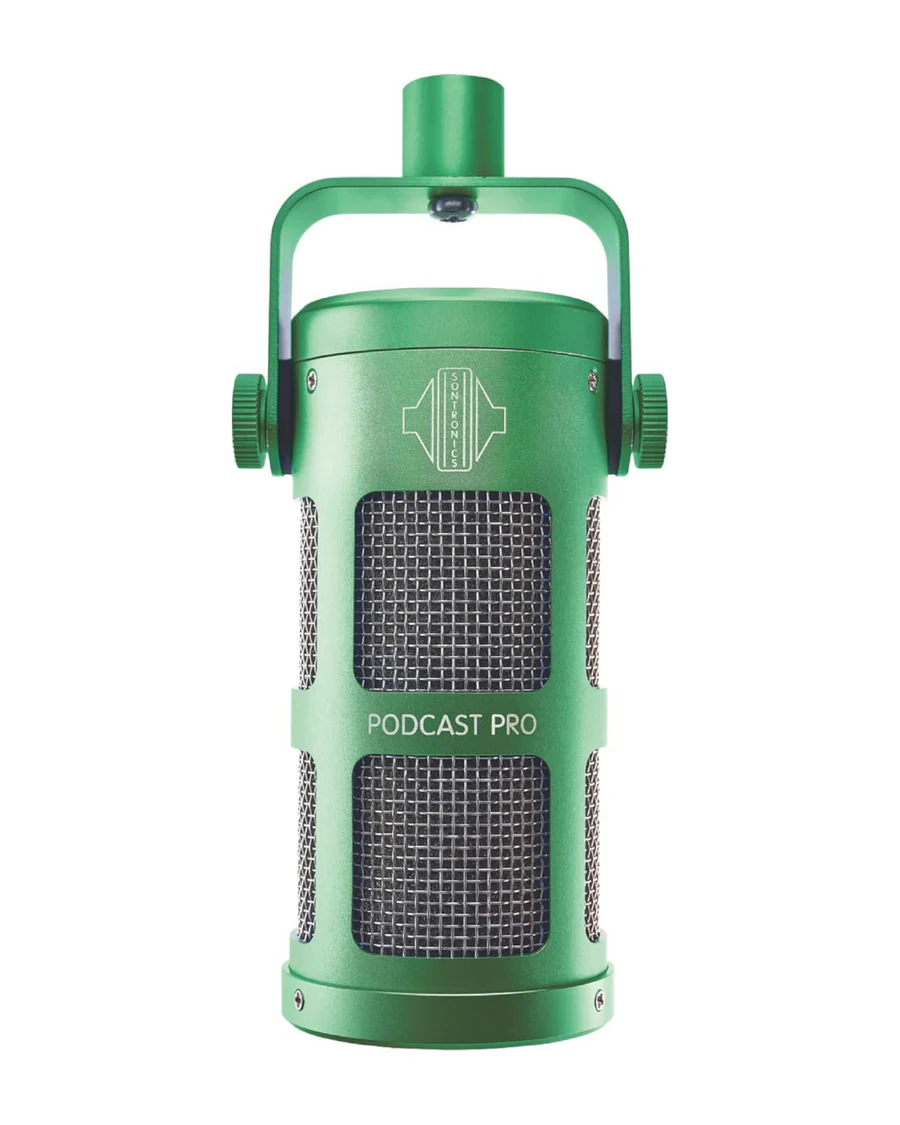 Sontronics Podcast Pro - Dynamic Podcast / Streaming / Broadcast / Gaming Microphone - Green