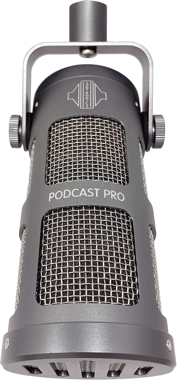 Sontronics Podcast Pro - Dynamic Podcast / Streaming / Broadcast / Gaming Microphone - Grey