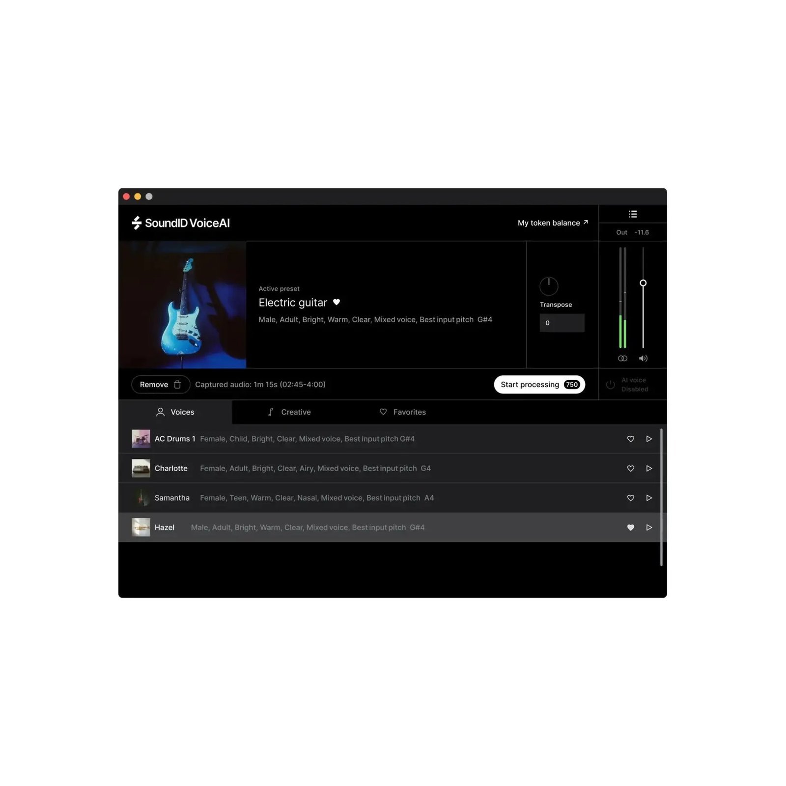 SoundID SIDAI-SP SoundID VoiceAI Small Token Pack  72 000 tokens (download only)